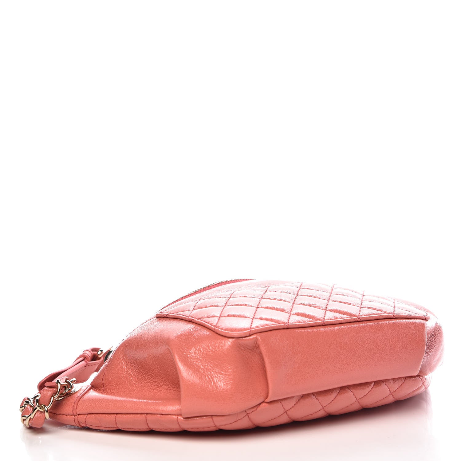 Chanel Crumpled Glazed Lambskin Quilted Waist Bag Fanny Pack Pink 4 of 9