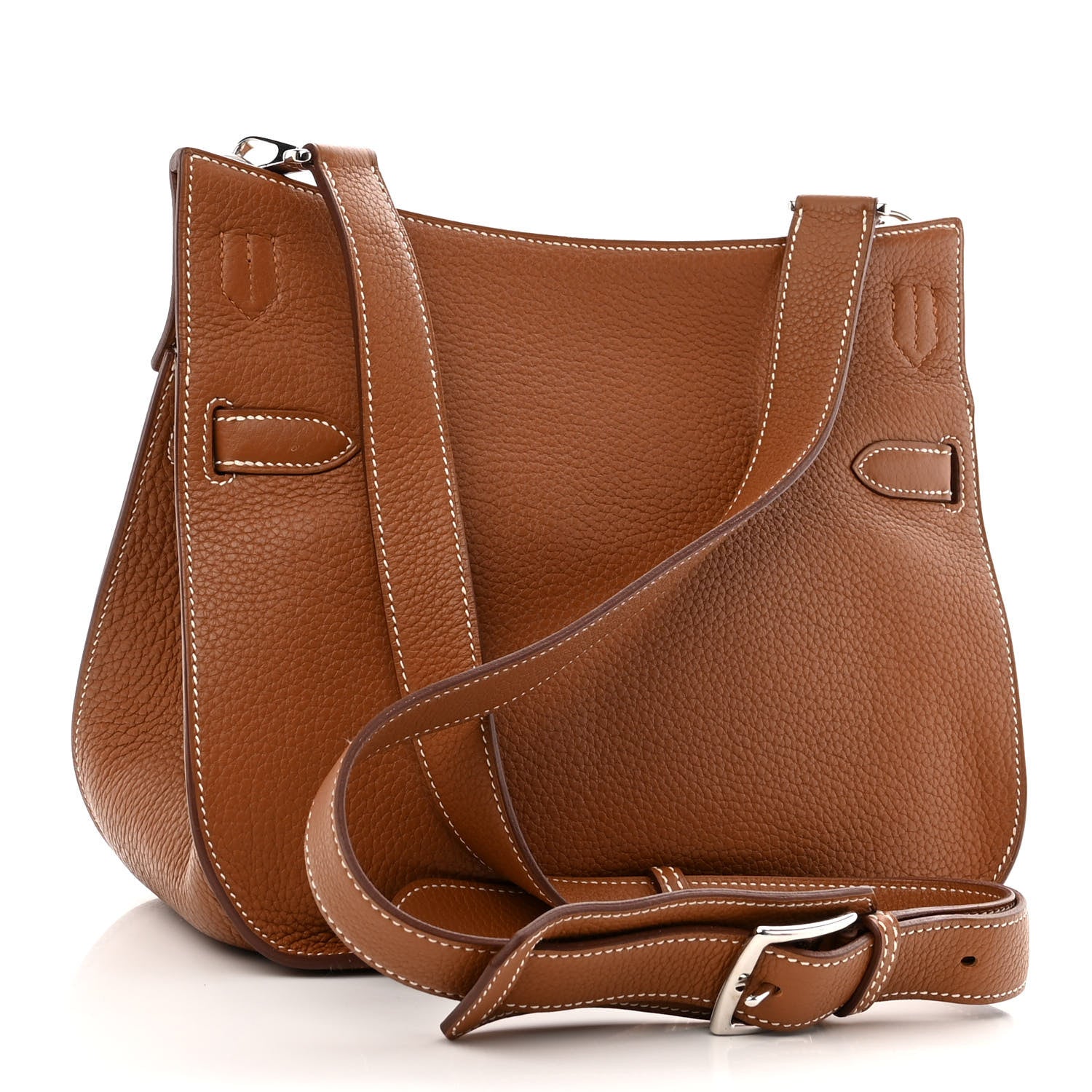 Hermes Taurillon Clemence Jypsiere 28 Gold 3 of 10