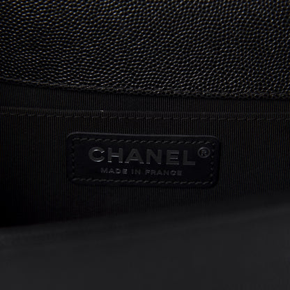Chanel Caviar Quilted Medium Boy Flap Black 8 of 10