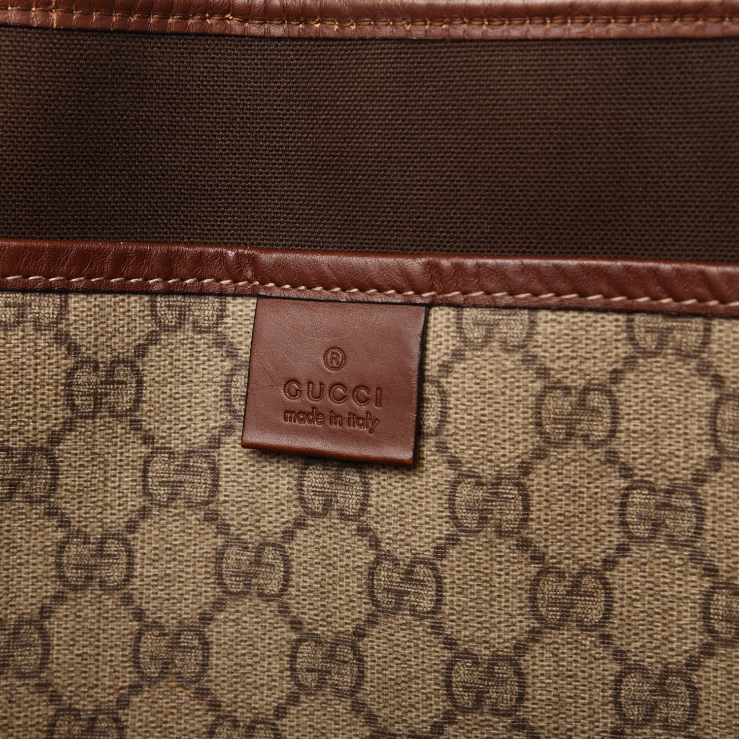 Gucci GG Plus Monogram Medium Signature Web Loop Tote Brown 8 of 10