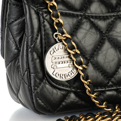 Chanel Aged Calfskin Quilted Extra Mini Medallion Flap Black 8 of 9