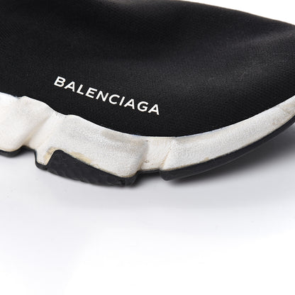 Balenciaga Neoprene Knit Womens Speed Sneakers 36 Black White 13 of 18