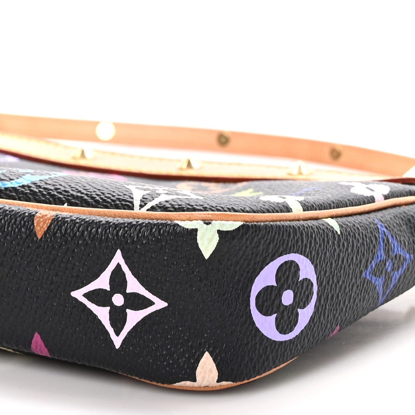 Monogram Multicolor Pochette Accessories Black