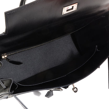 Hermes Box Toile Lakis Kelly 32 Black 6 of 24
