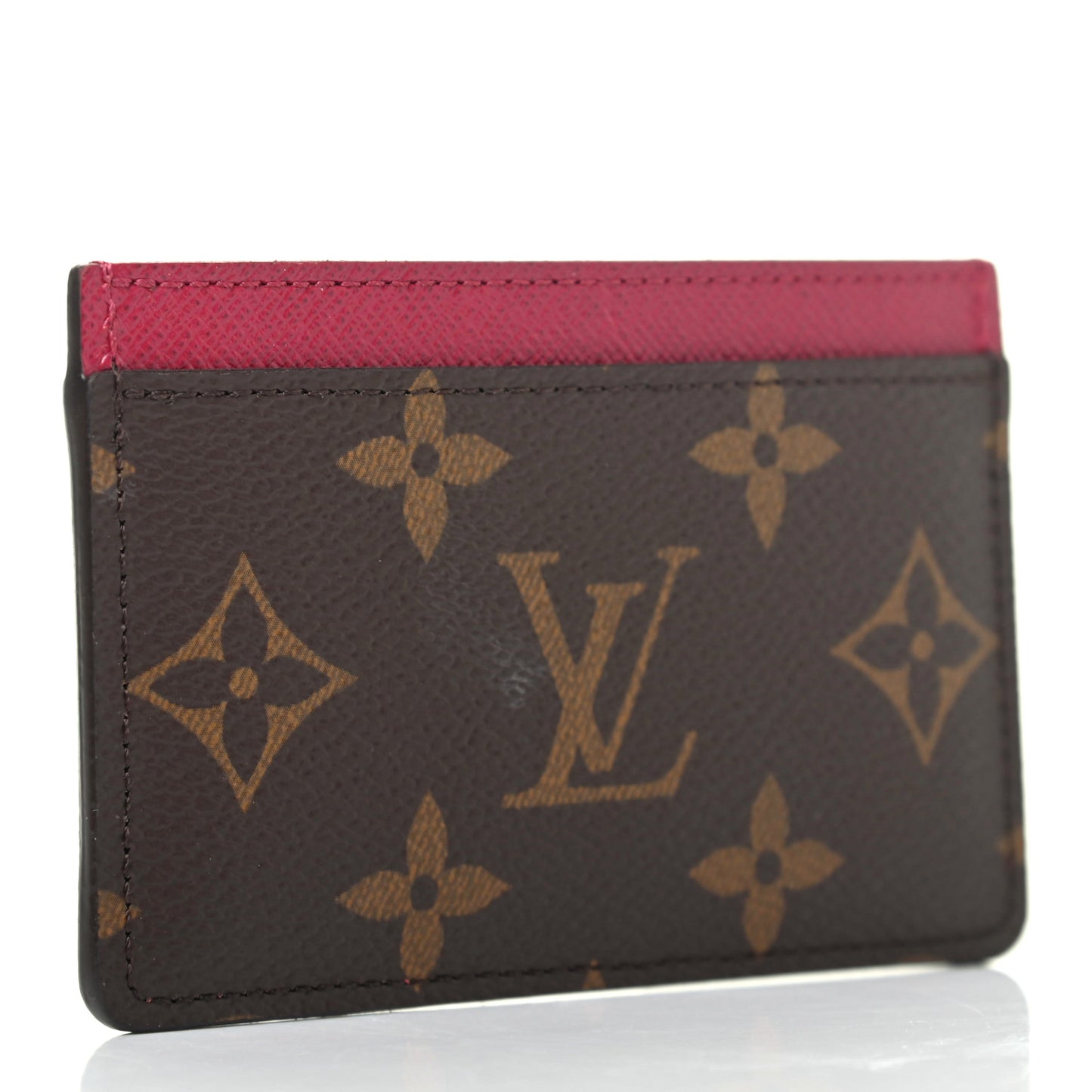 Monogram Card Holder Fuchsia