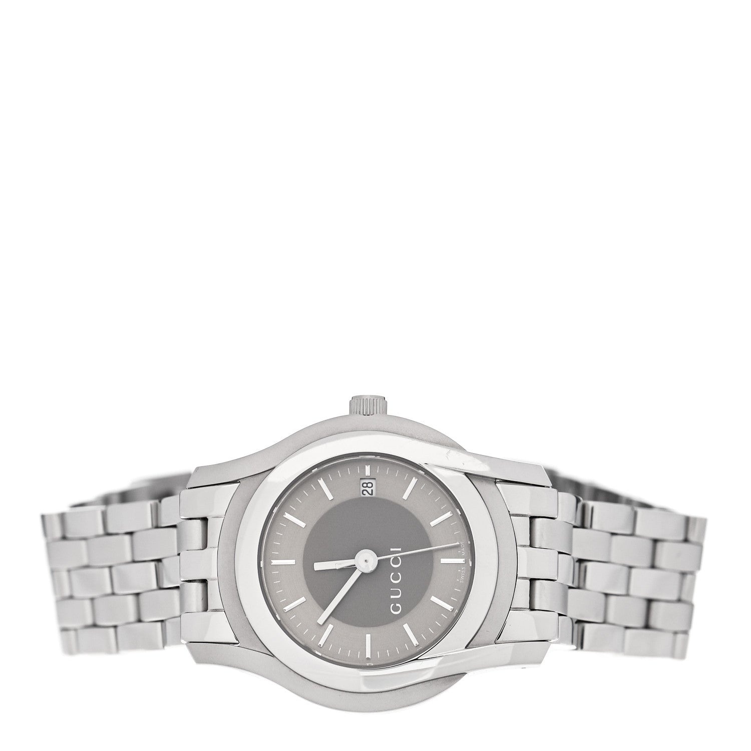 Gucci Stainless Steel 27mm 5500L Quartz Watch Brown 2 of 4