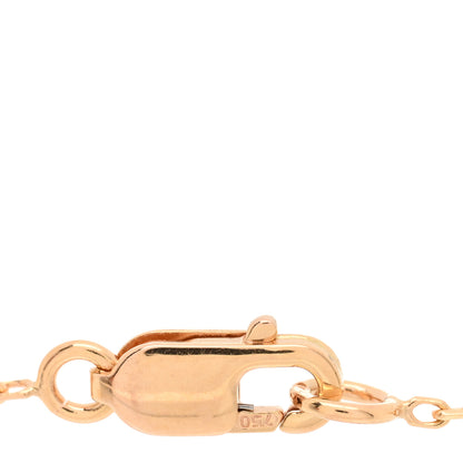 Van Cleef & Arpels 18K Rose Gold Carnelian Sweet Alhambra Bracelet 3 of 4