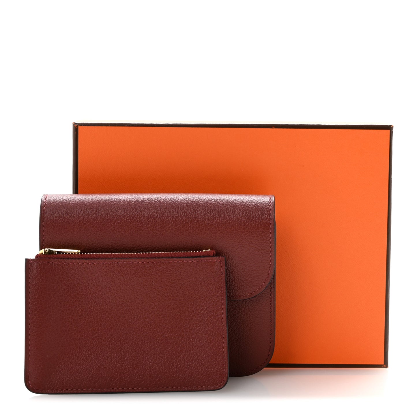 Evercolor Constance Slim Wallet Rouge H