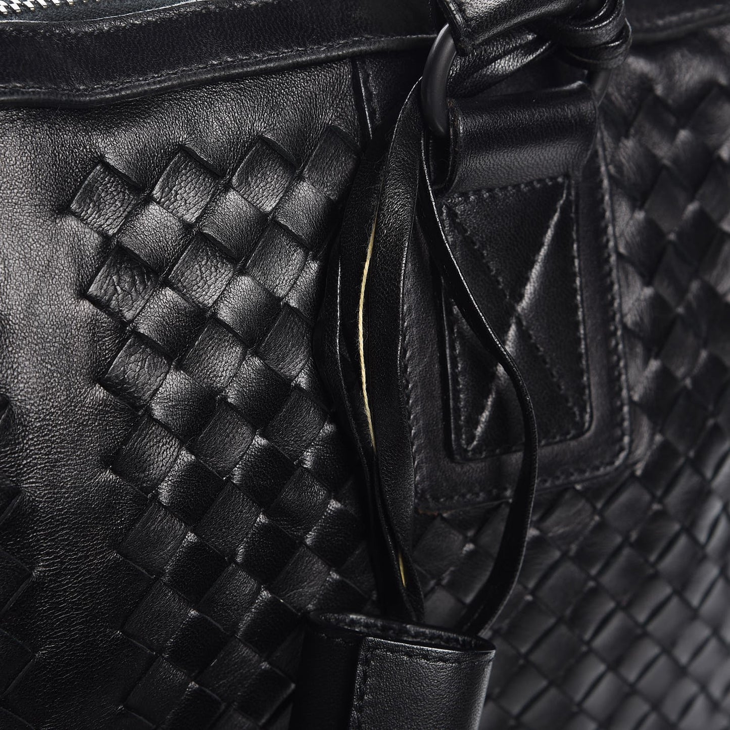 Nappa Intrecciato Briefcase Black