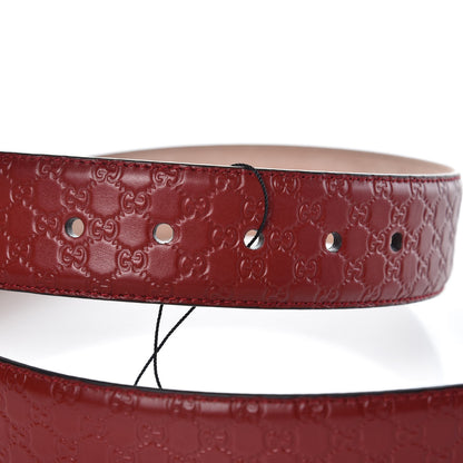 Gucci Soft Microguccissima Margaux Calfskin Belt 90 36 Rosso 6 of 6