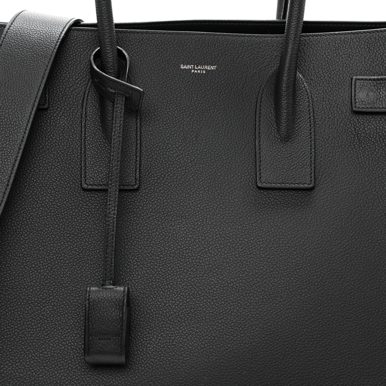 Saint Laurent Grained Calfskin Large Sac De Jour Carryall Black 8 of 8