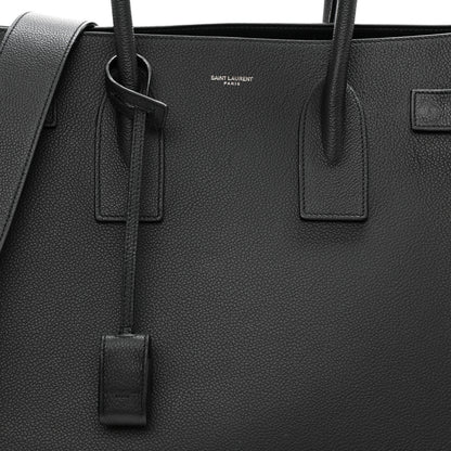 Saint Laurent Grained Calfskin Large Sac De Jour Carryall Black 8 of 8