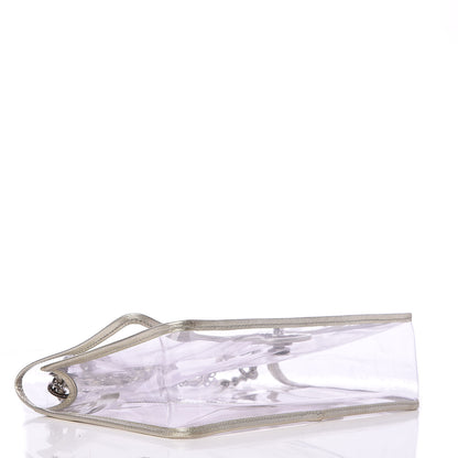 Chanel Lambskin Vinyl Large Naked Flap Silver 4 of 9