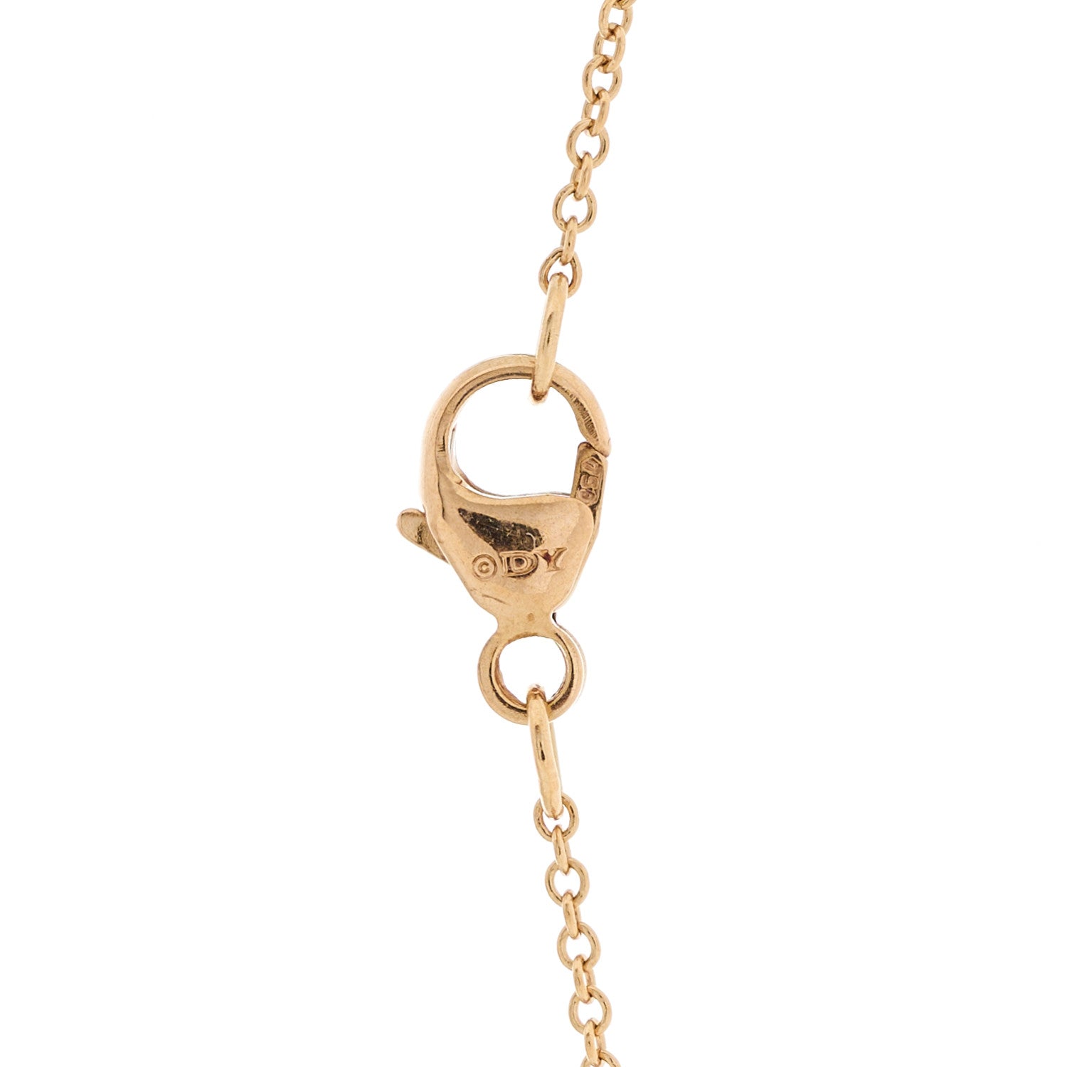 David Yurman 18K Rose Gold Diamond Morganite 7mm Petite Chatelaine Pendant Necklace 5 of 5