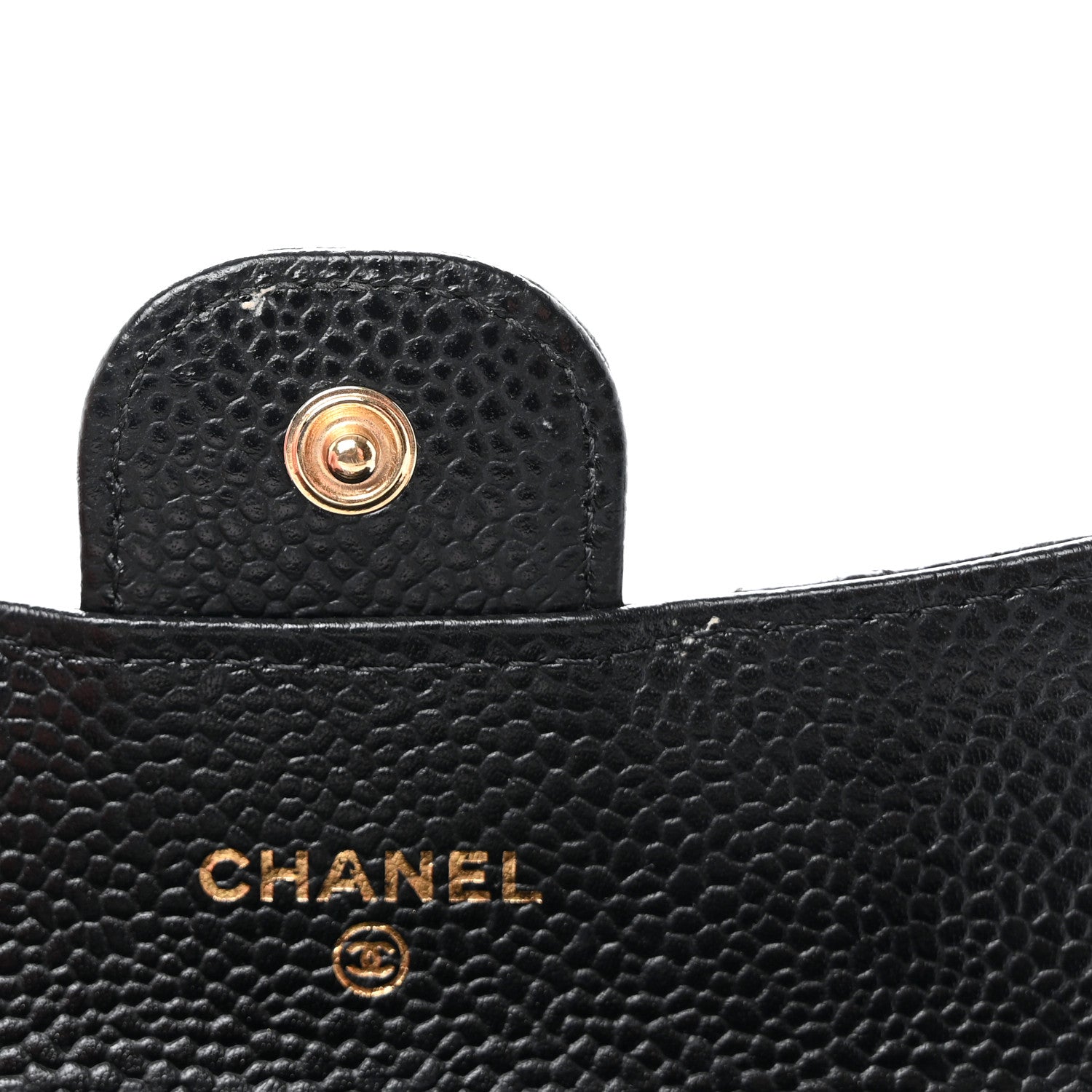 Chanel Caviar Quilted Flap Card Holder Wallet Black 11 of 12
