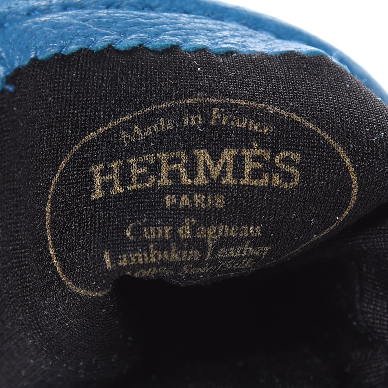 Hermes Lambskin Clous de Selle Gloves 7.5 4 of 4
