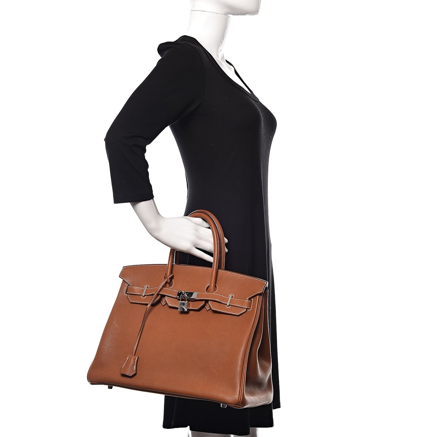 Natural Barenia Faubourg Birkin 35 Fauve