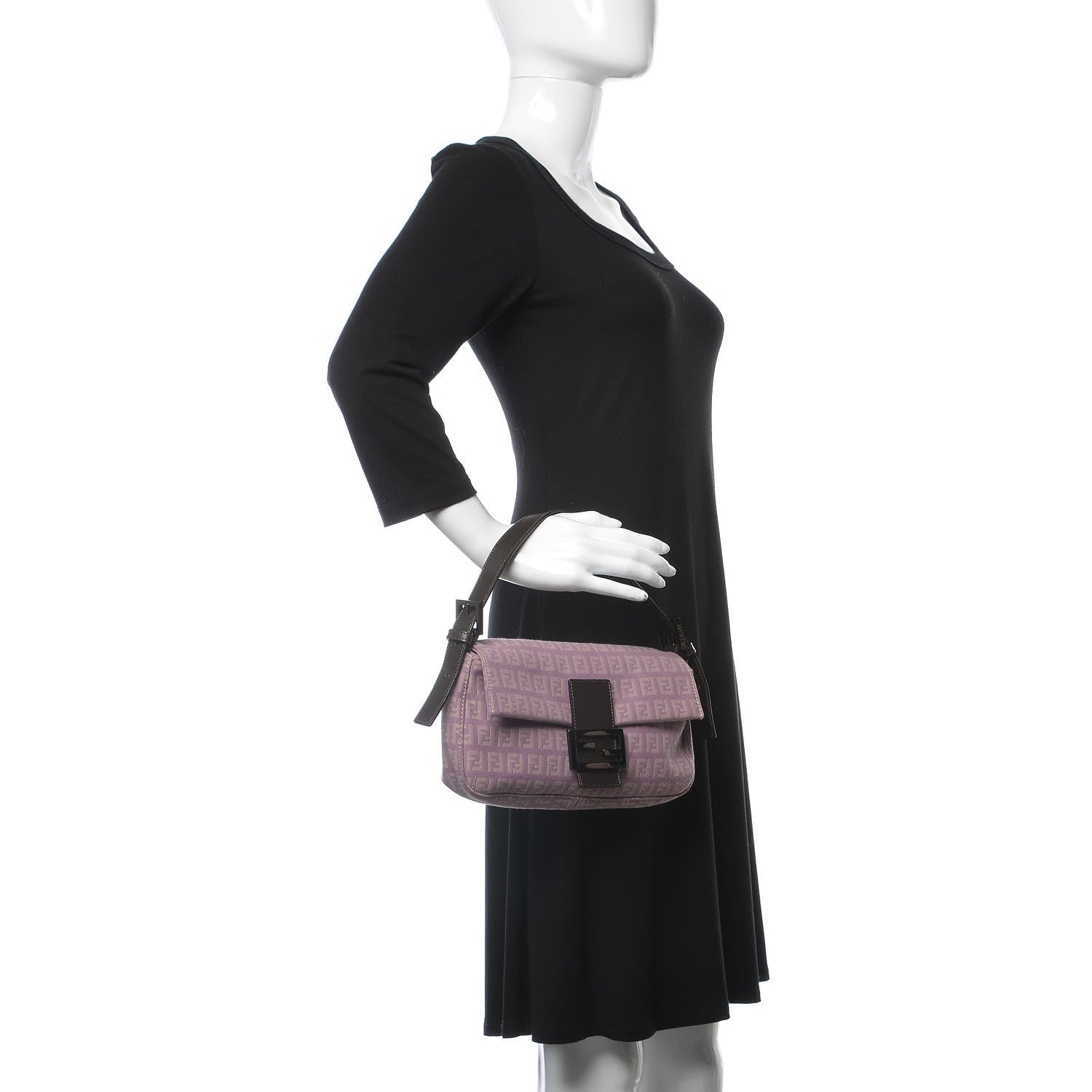 Fendi Zucchino Baguette Purple 2 of 8