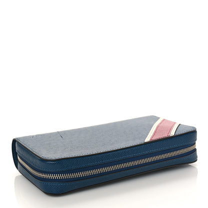 Louis Vuitton Taiga Zippy XL Wallet Blue Red 5 of 14