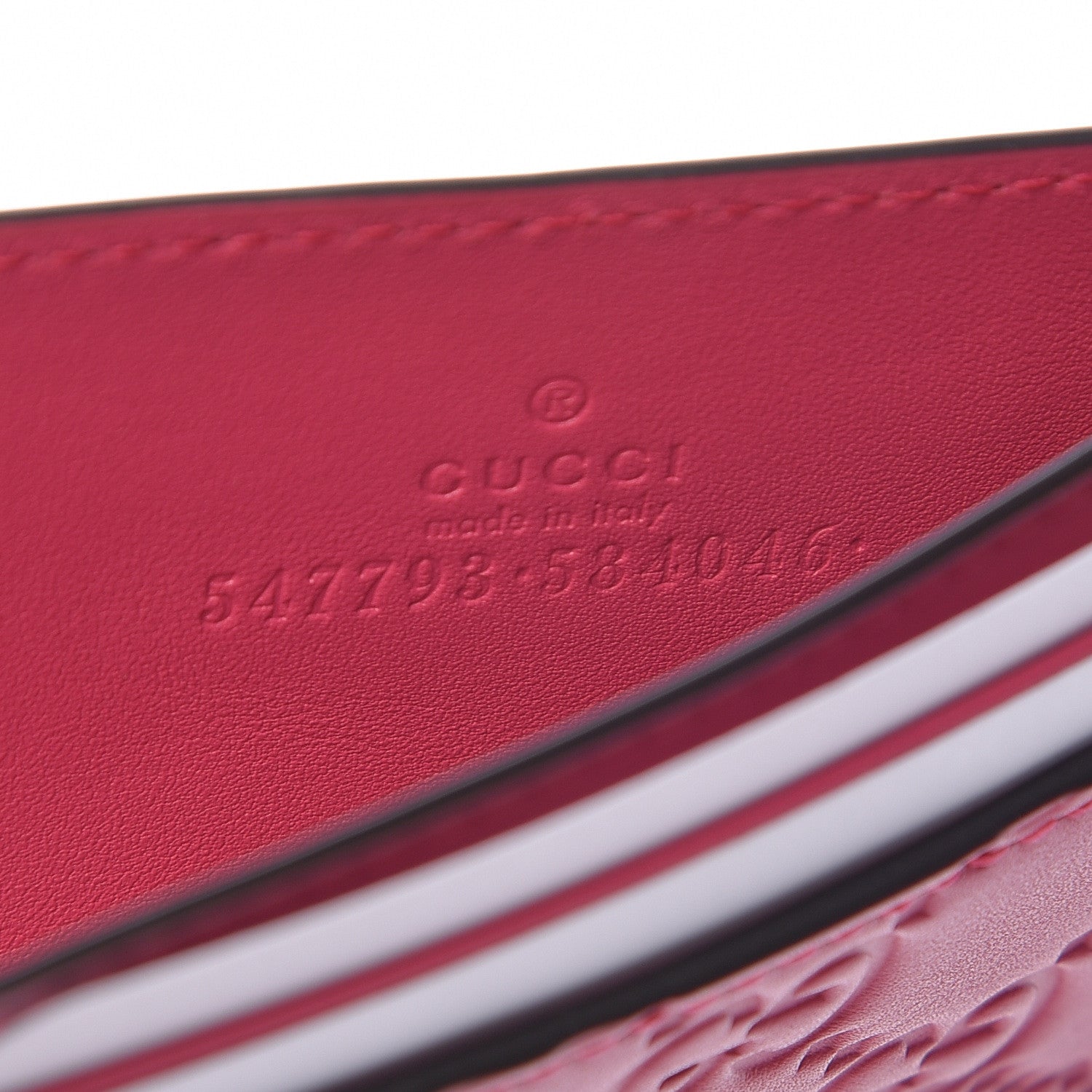 Gucci X MLB Guccissima Signature NY Yankees Embroidered Card Holder Box Pink Blue Ivory 6 of 8