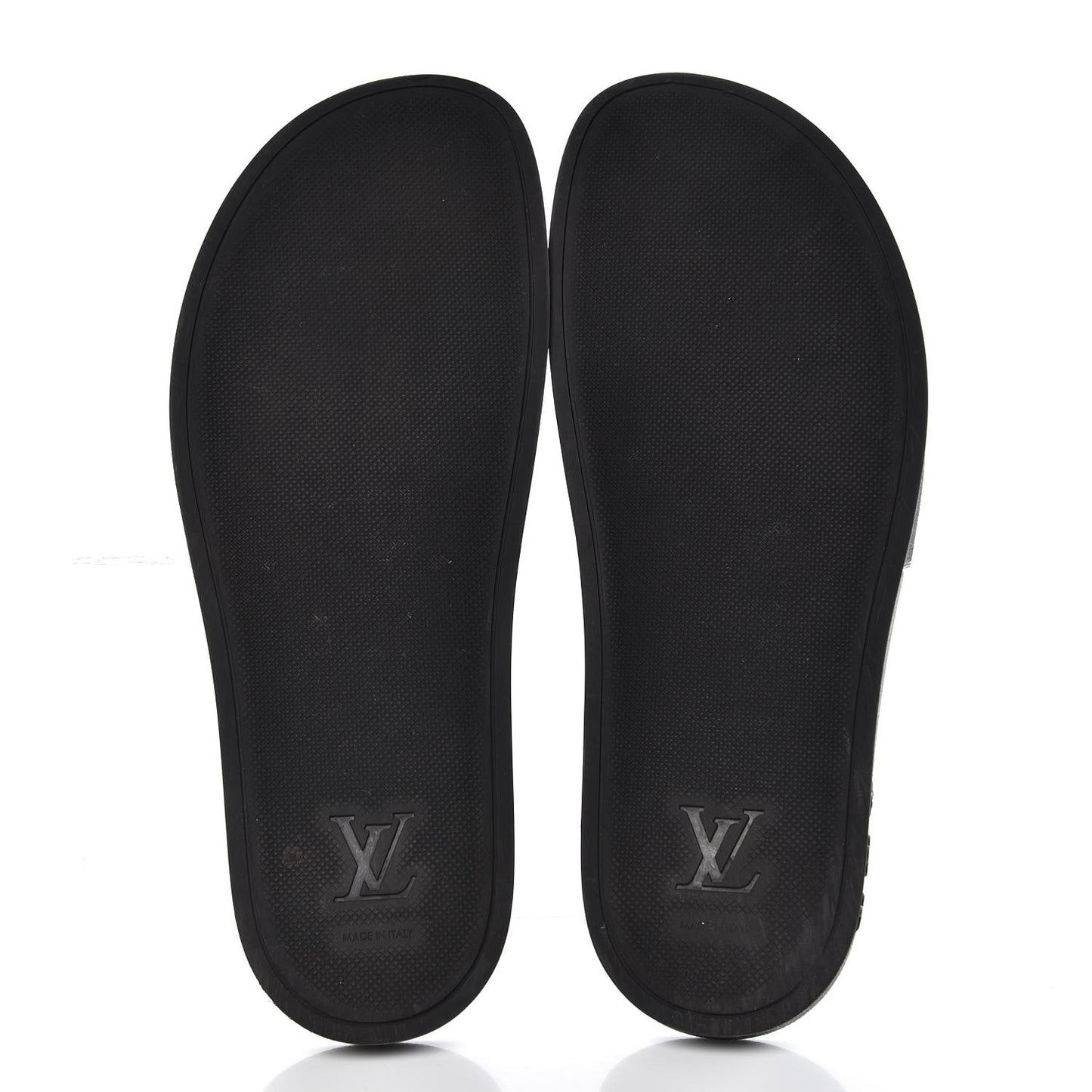 Rubber Monogram Mens Waterfront Mules 10 Macassar