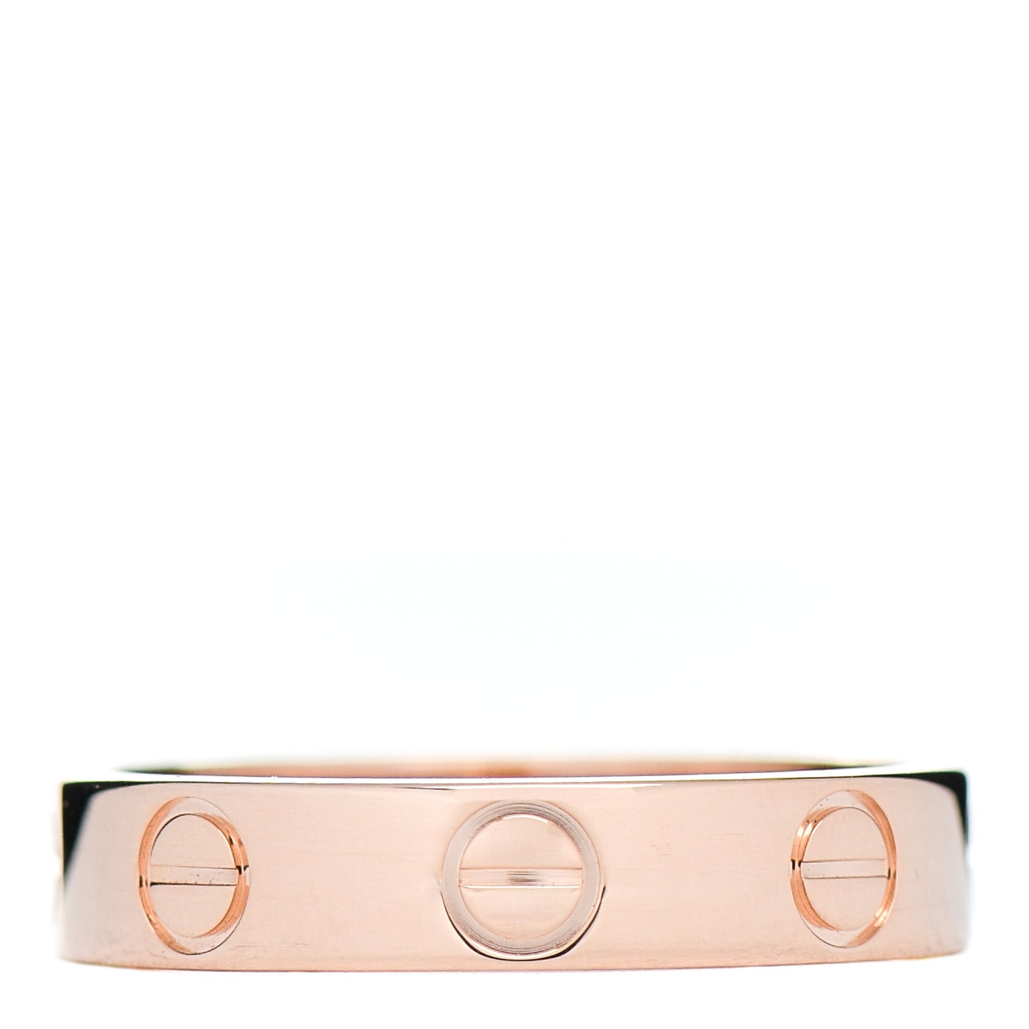 18K Pink Gold 3.5mm LOVE Wedding Band Ring 47 4