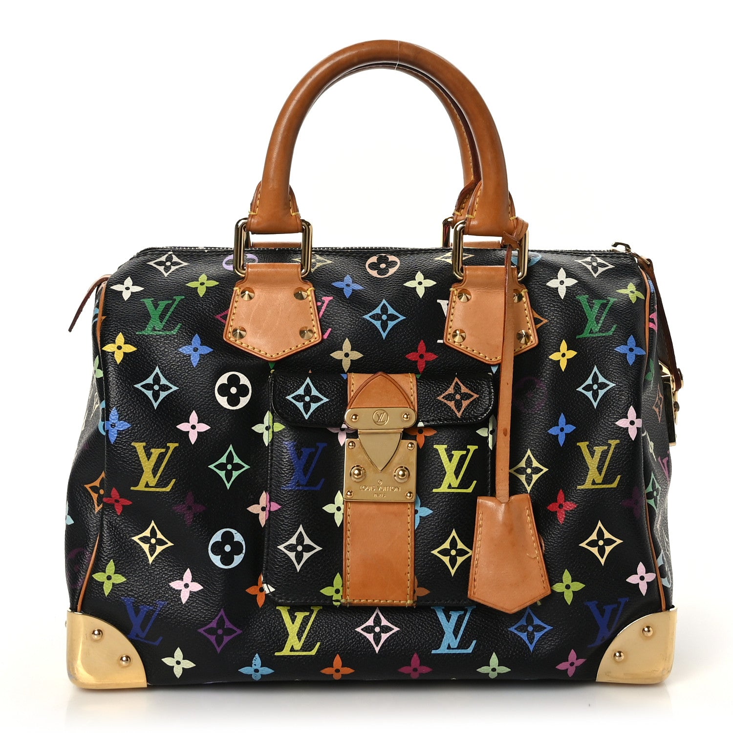 Louis Vuitton Monogram Multicolor Speedy 30 Black 1 of 10