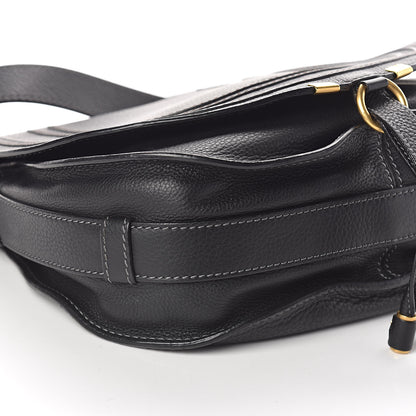 Chloe Calfskin Medium Marcie Round Crossbody Bag Black 9 of 10