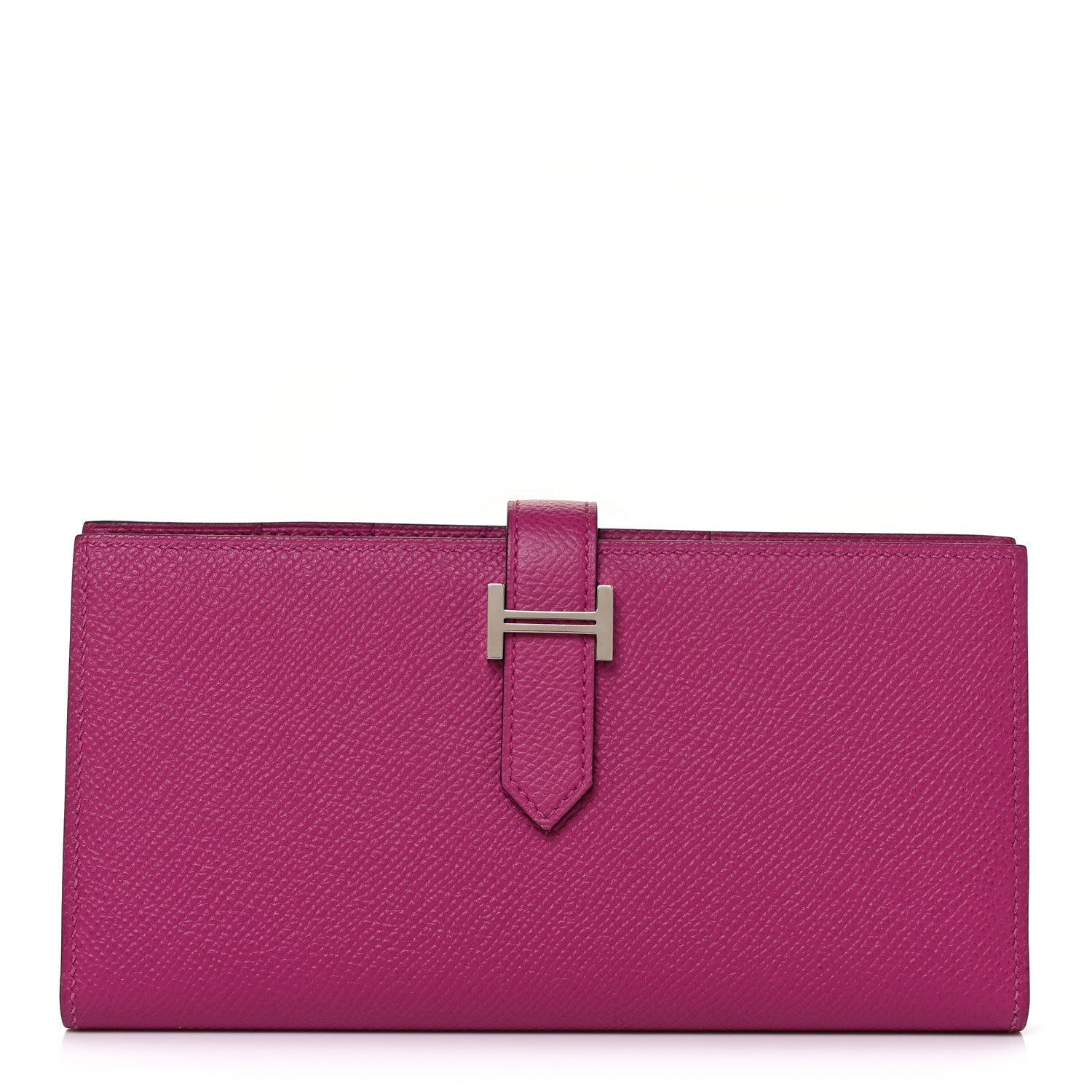 Hermes Epsom Bearn Gusset Wallet Rose Pourpre 1 of 9