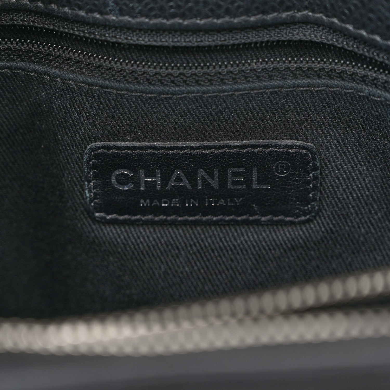 Chanel Caviar Quilted CC Timeless Soft Tote Black 8 of 11