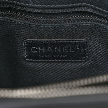 Chanel Caviar Quilted CC Timeless Soft Tote Black 8 of 11