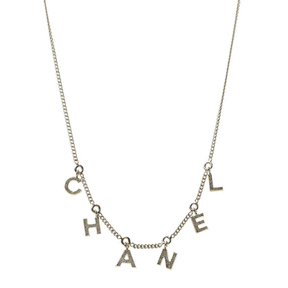 Chanel Logo Necklace Gold 1 of 4