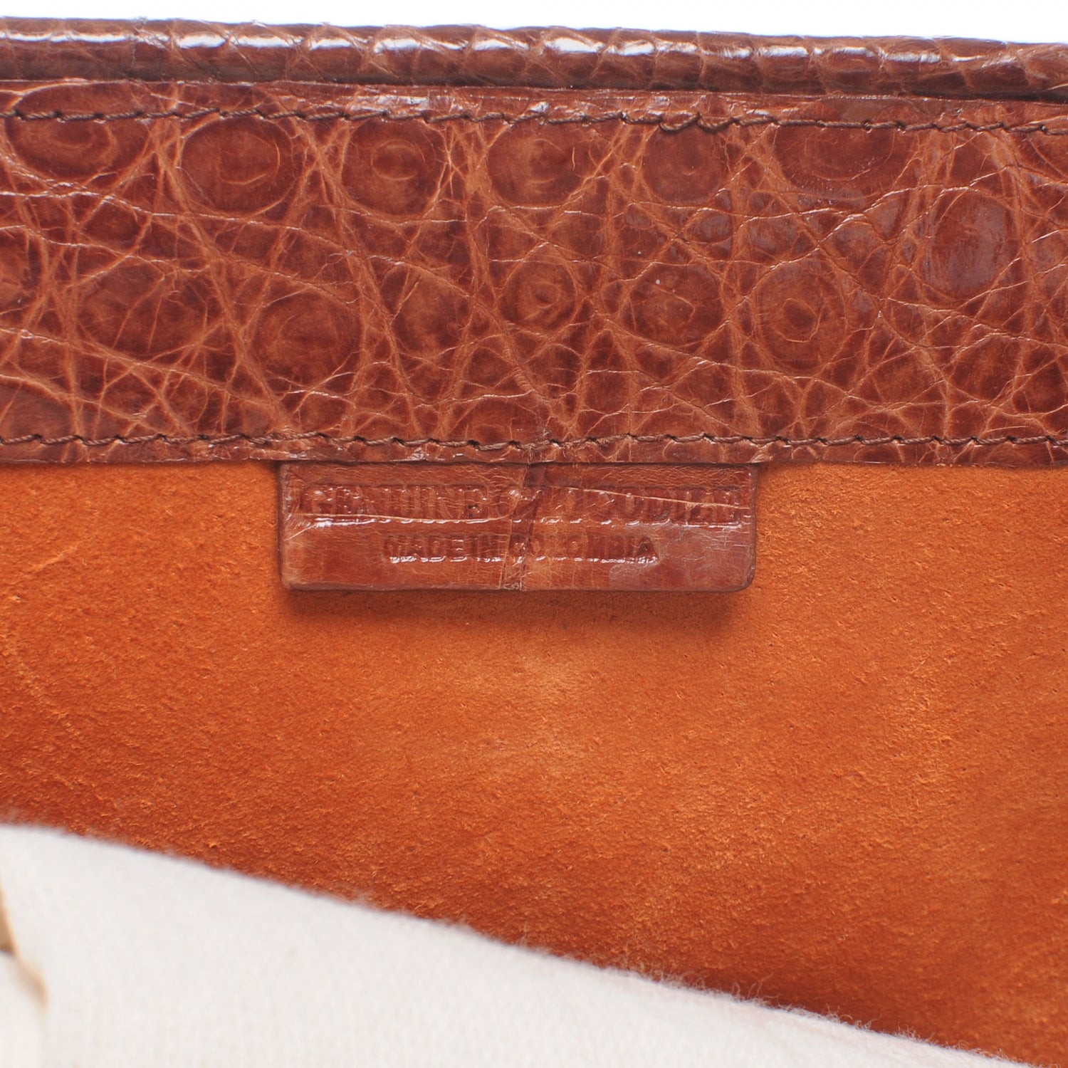 Nancy Gonzalez Crocodile Frame Bag Cognac 5 of 7