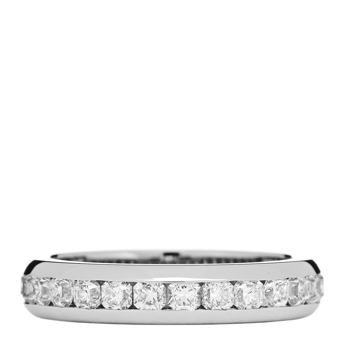 Platinum Diamond 4mm Lucida Full Circle Band Ring  50 5.5