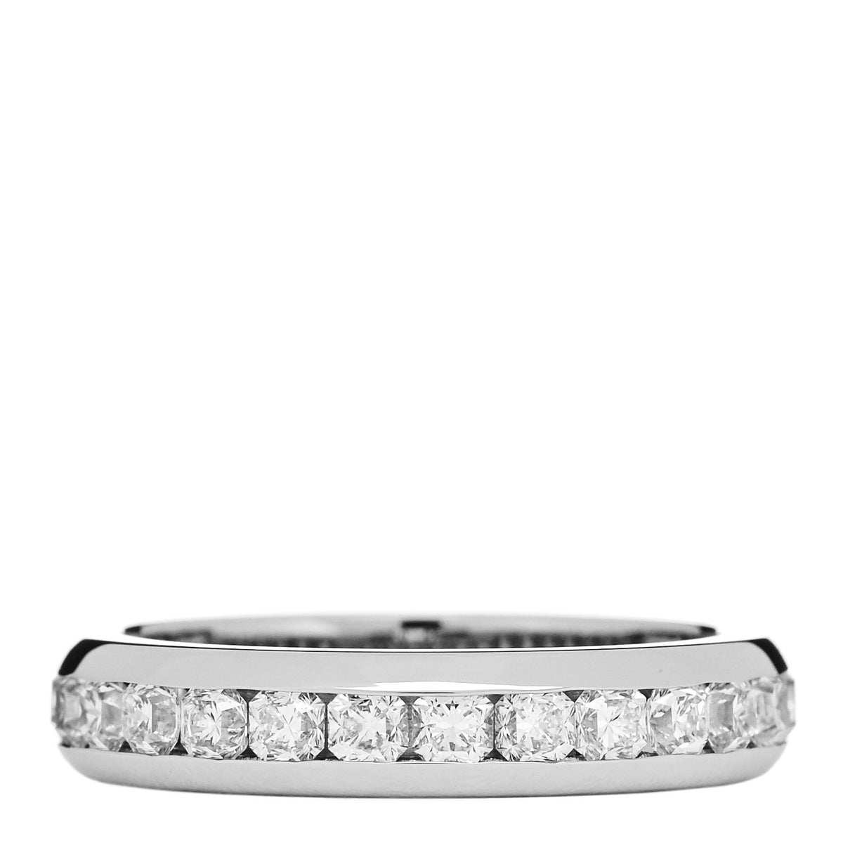 Tiffany Platinum Diamond 4mm Lucida Full Circle Band Ring  50 5.5 3 of 6