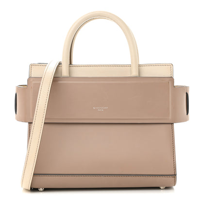 Givenchy Smooth Calfskin Bi-Color Mini Horizon Satchel Linen Off-White 1 of 15