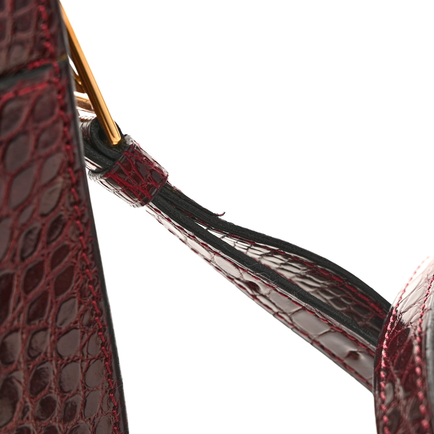 Louis Vuitton Crocodile Saint Cloud GM Burgundy 10 of 13