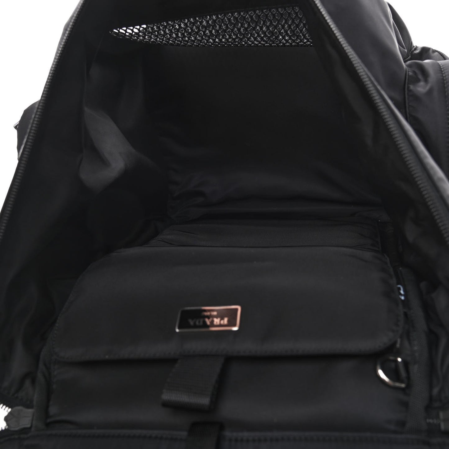 Re-Nylon Saffiano Pet Carrier Backpack Black
