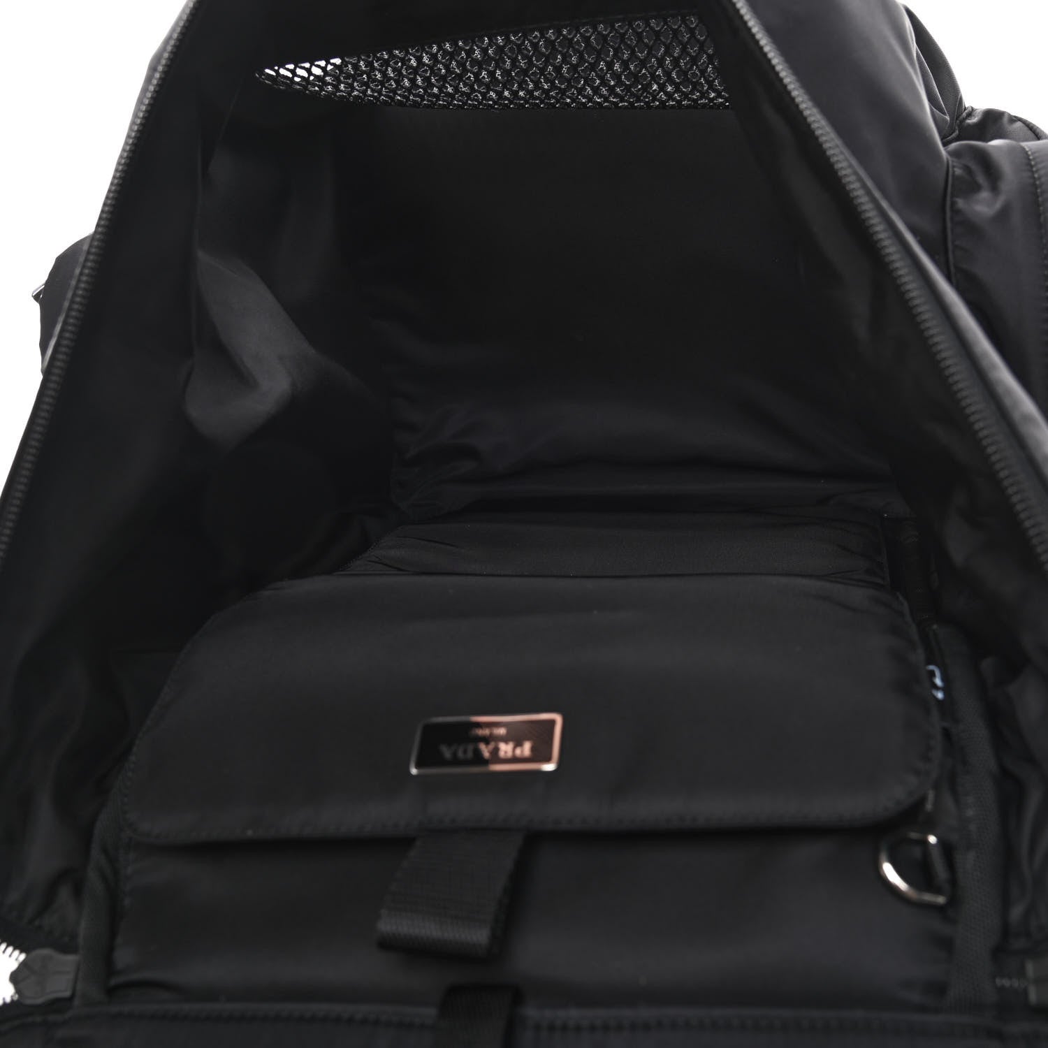 Prada Re-Nylon Saffiano Pet Carrier Backpack Black 4 of 11