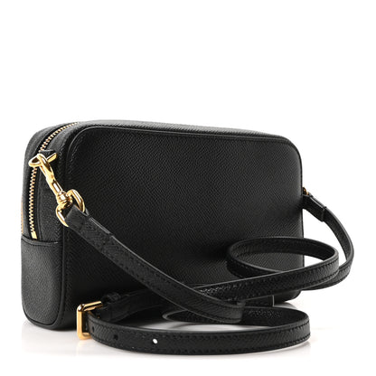 Christian Dior Grained Calfskin Caro Double Pouch Black 3 of 10