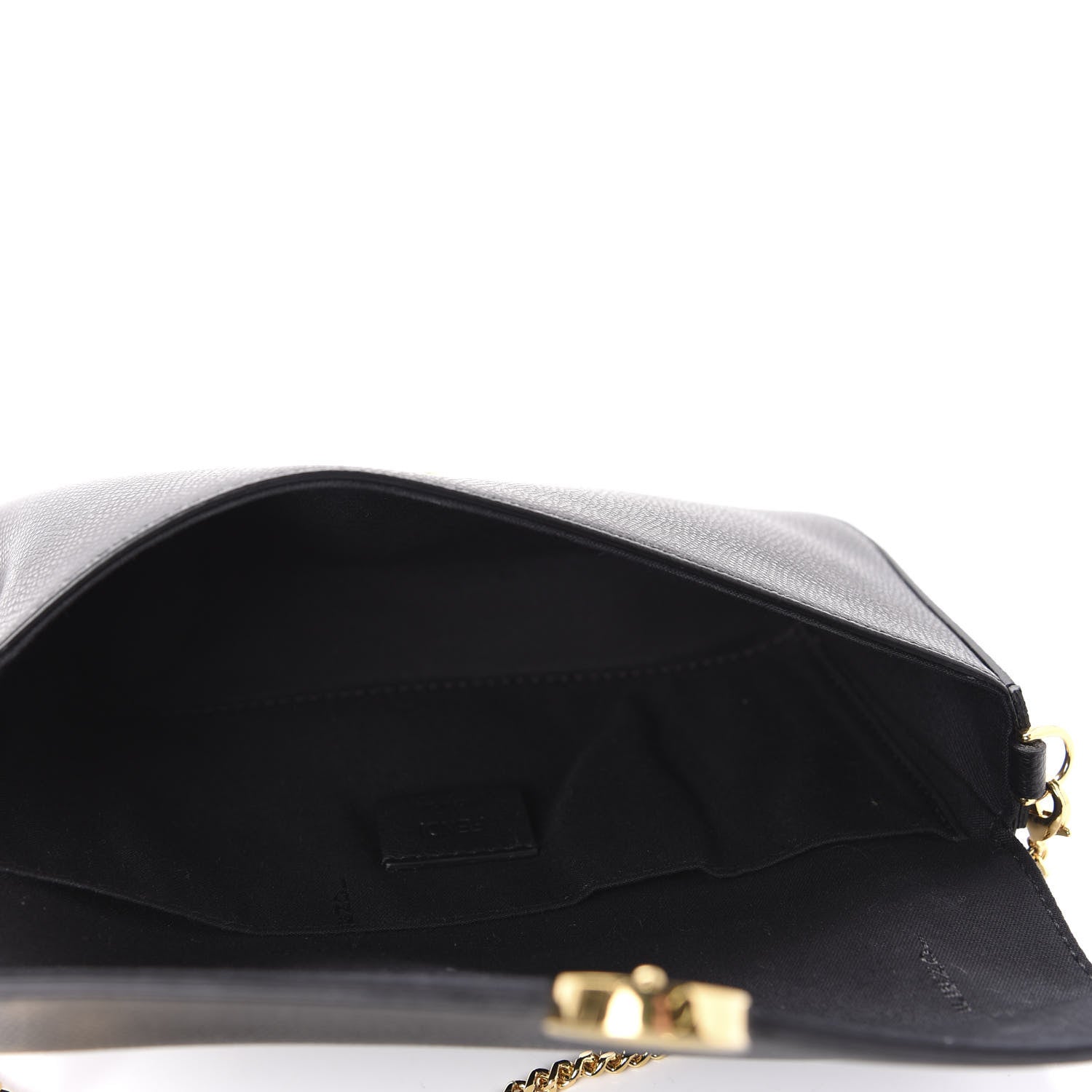Fendi Vitello Cruise F is Fendi Envelope Wallet on Chain with Pouches Black 5 of 11