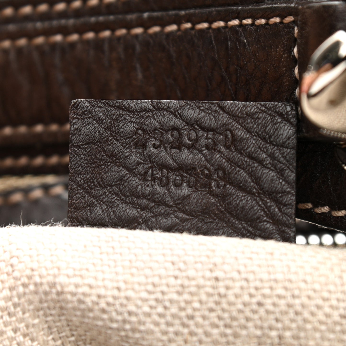 Monogram Large Icon Bit Hobo Dark Brown