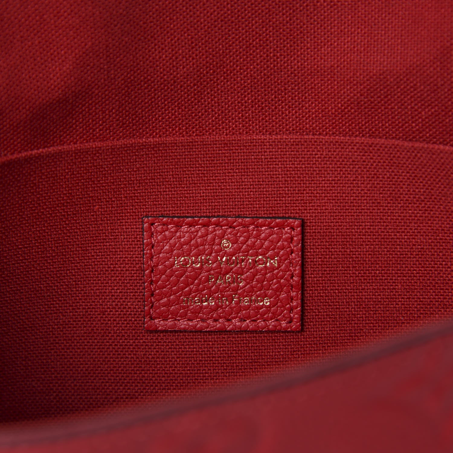 Louis Vuitton Empreinte Pochette Felicie Chain Wallet Scarlet 9 of 12