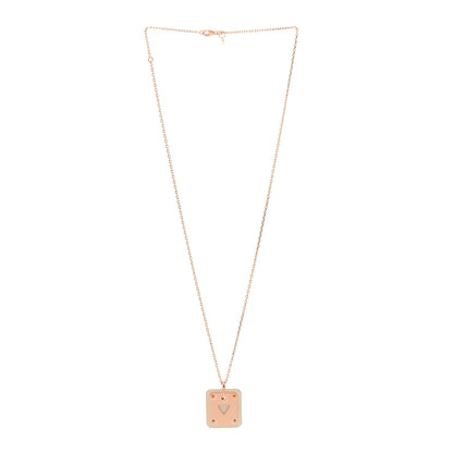 Hermes Rose Gold Plated Swift As de Coeur Pendant Necklace Nata 3 of 6