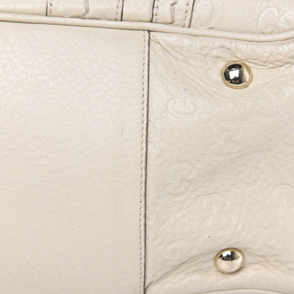 Gucci Calfskin Guccissima Signoria Extra Large Dome Bag Ivory 10 of 14