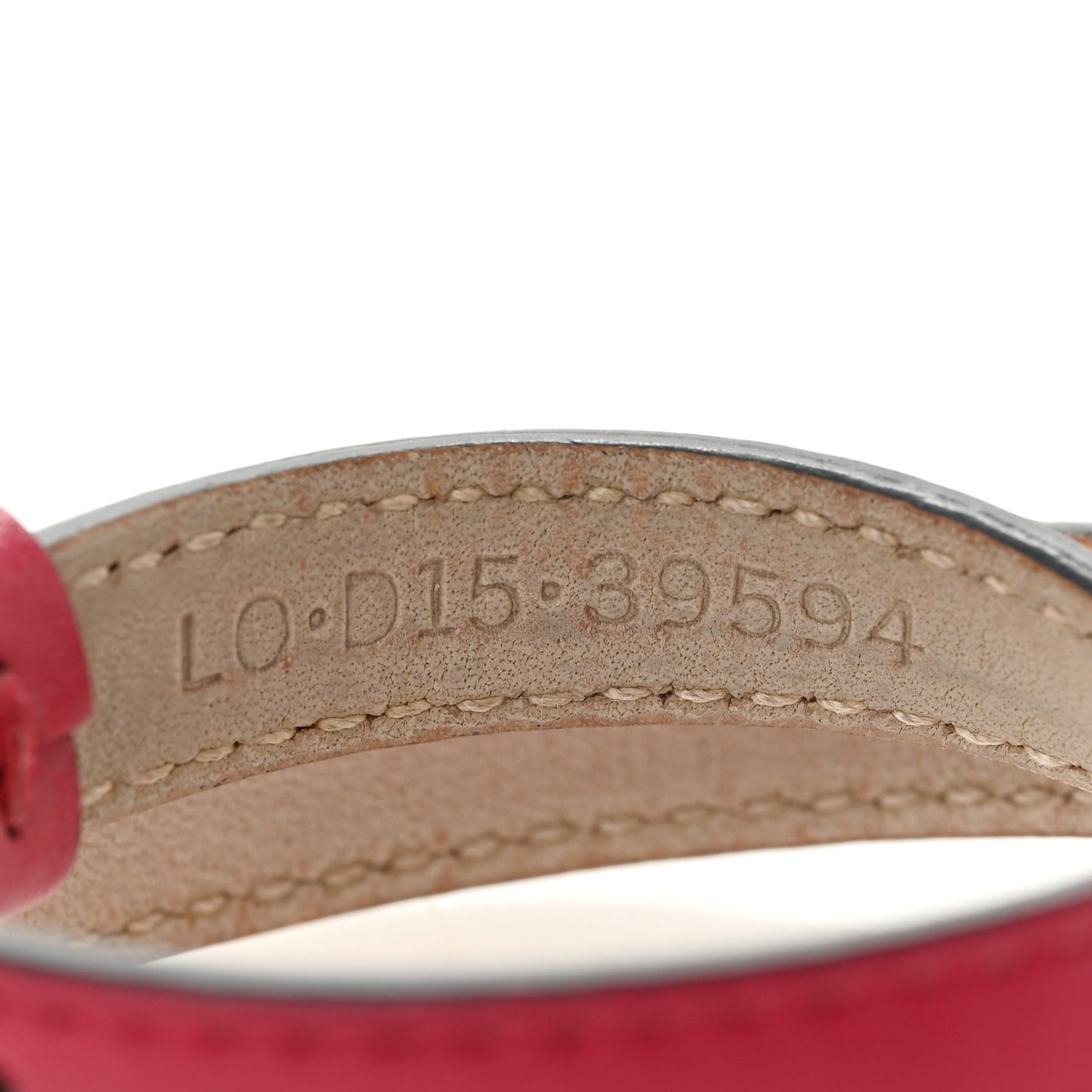Calfskin Serpenti Forever Double Coil Bracelet Pink