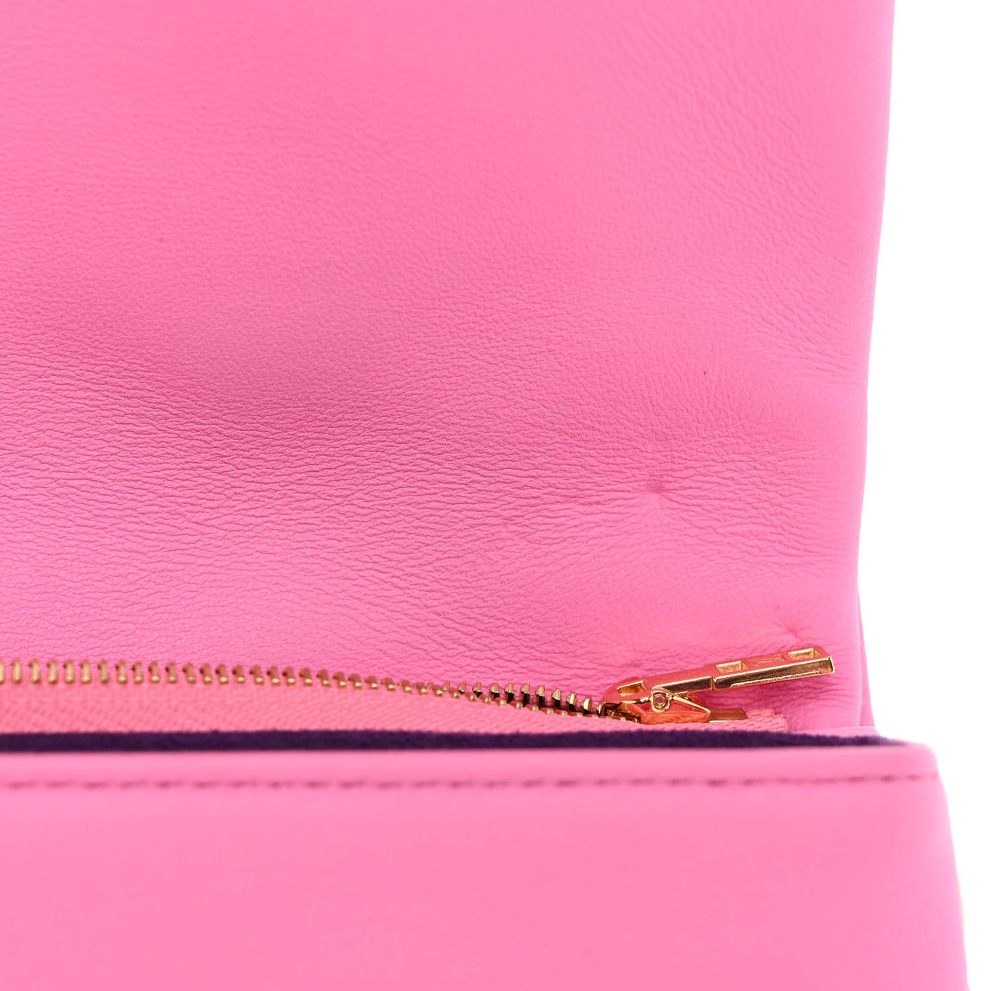 Lambskin Embossed Monogram Vuittamins Pochette Coussin Rose Violet