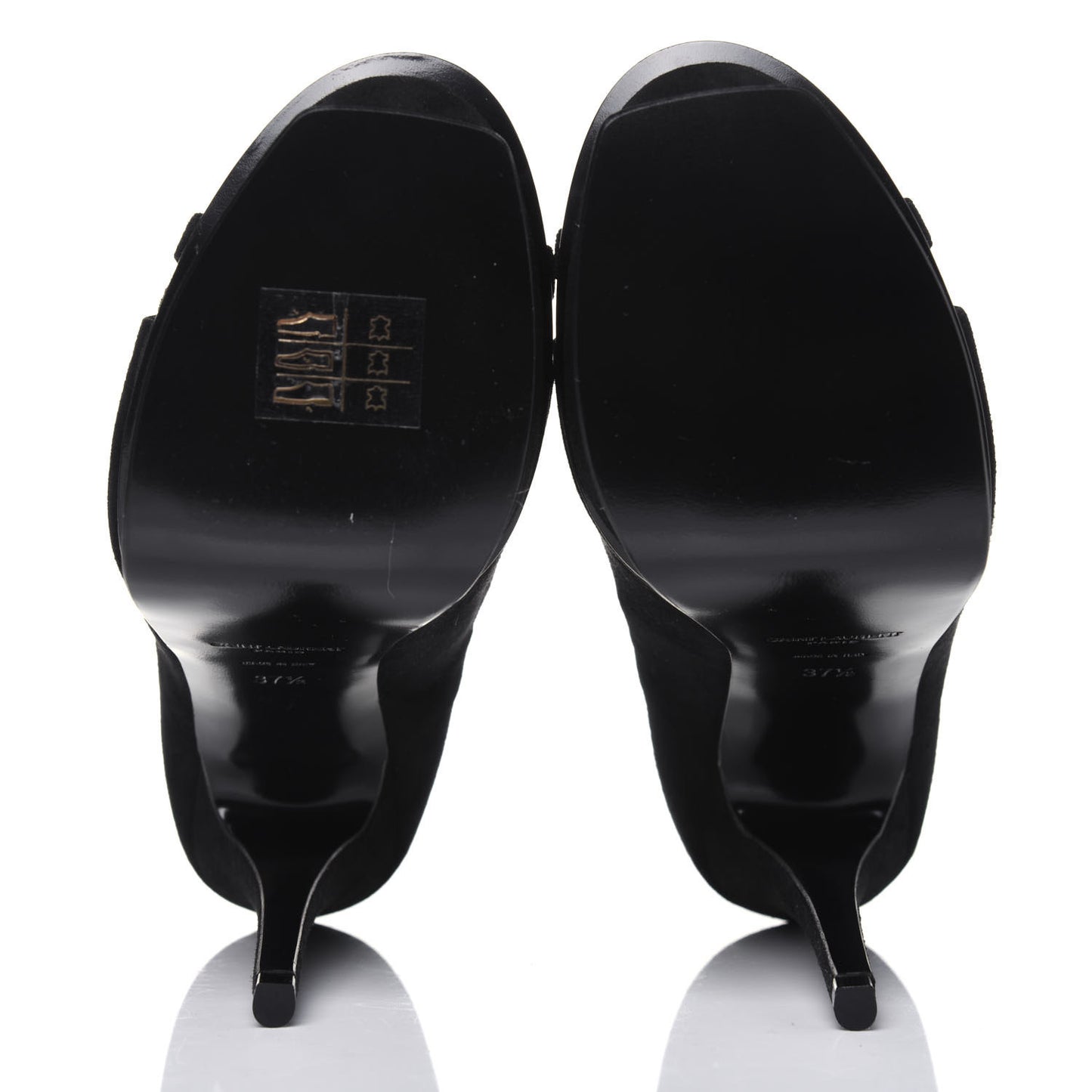 Kid Scamosciato Tribute 105 Platform Sandals 37.5 Black