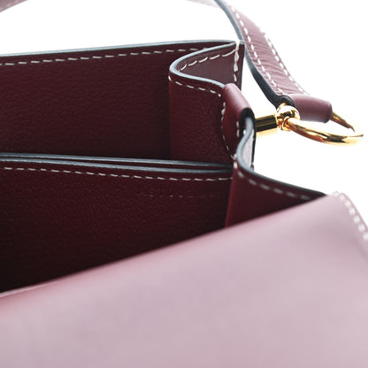 Hermes Veau Sombrero Sac Roulis 23 Rouge H 8 of 10