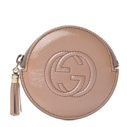 Gucci Patent Soho Round Coin Purse Dark Cipria 1 of 6